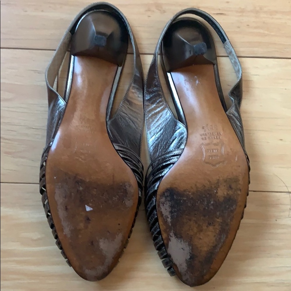 Christian Dior silver slingback heels - Picture 6 of 7